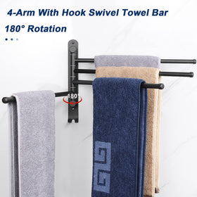 NearMoon wall-mount towel rack with included hardware for quick setup.
