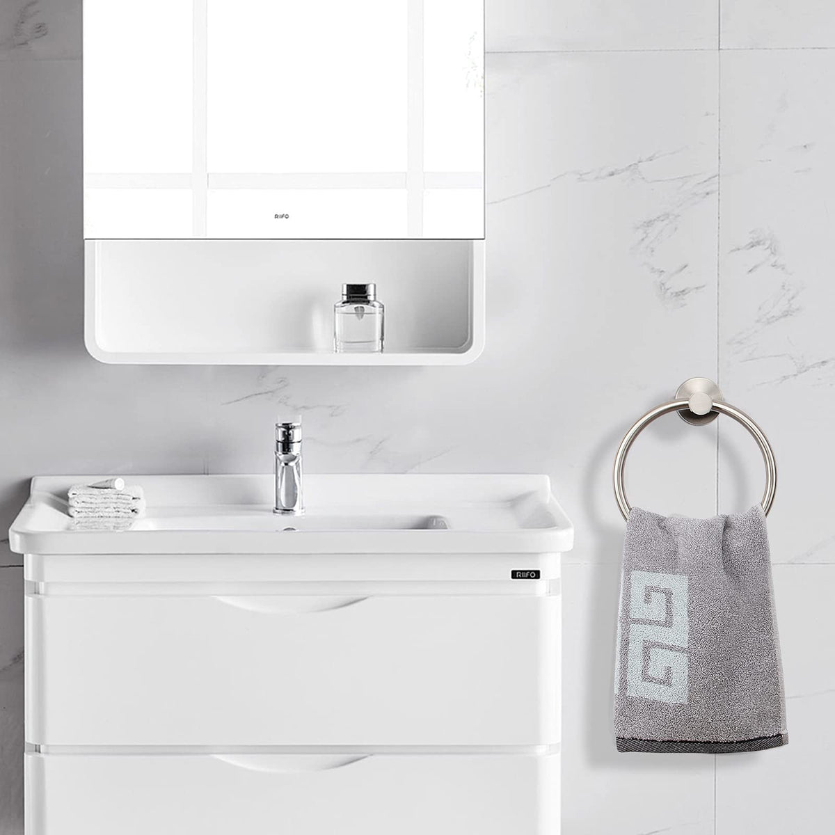 NearMoon towel ring resists daily scratches for long-lasting shine