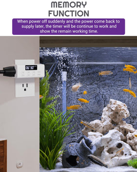 NEARPOW compact design outlet timer saves outlet space.