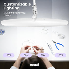Neatfi XL craft and nail work lighting setup.