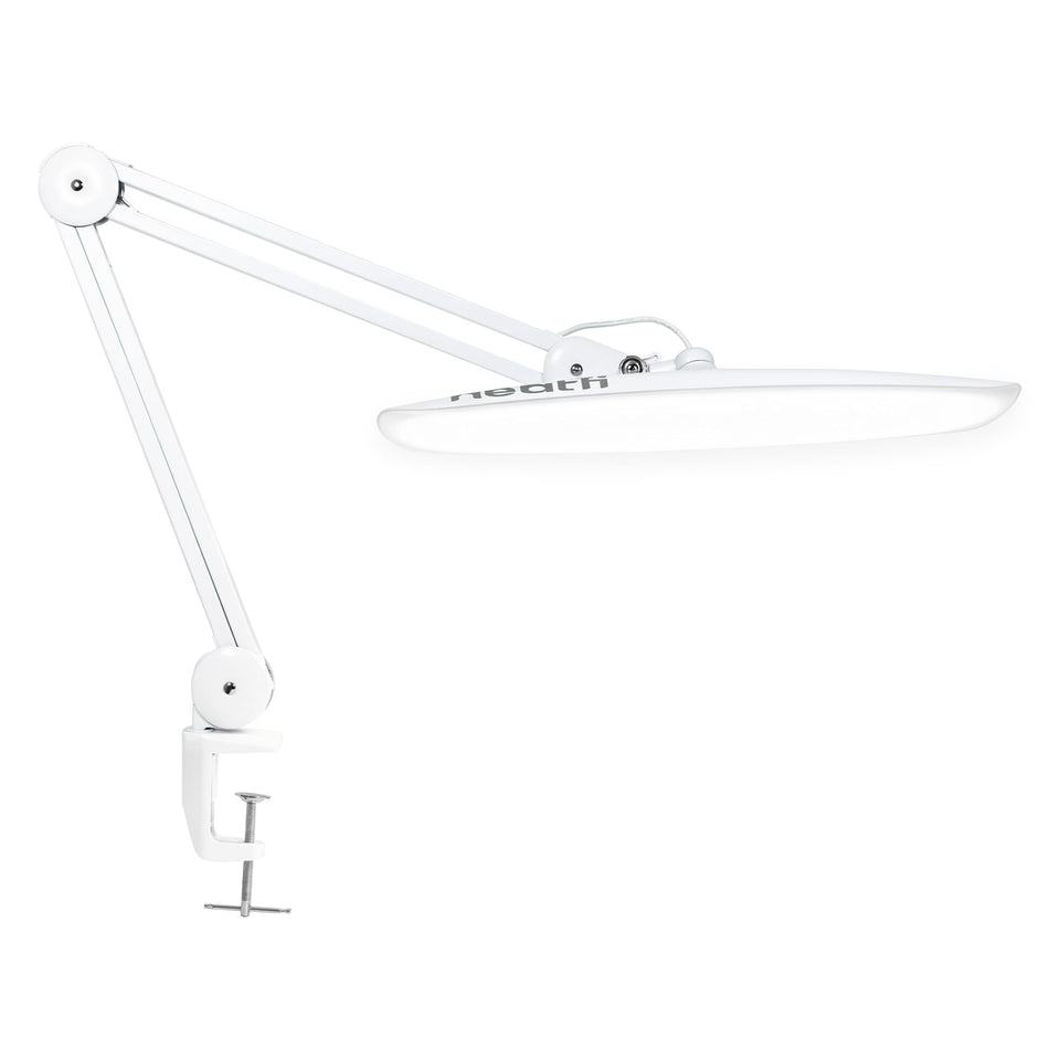 Neatfi XL front view desk lamp for shadow-free task lighting.