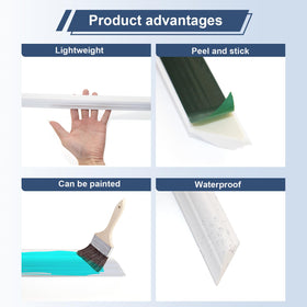 NeatiEase pre-cut molding kit simplifies installation without cutting.