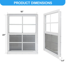 NeatiEase 18x23 window close-up emphasizes wind and rain resistance