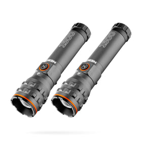 NEBO 1500-lumen flashlight set ideal for home or car lighting.