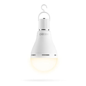NEBO bulb with rechargeable internal battery and emergency features