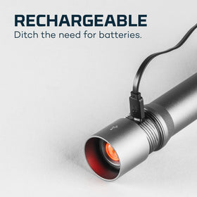 NEBO Davinci 3500 rugged IP67 body withstands rain and drops.