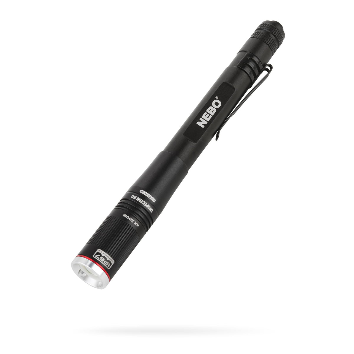 NEBO Inspector RC Pen Light beam zoom for precise inspection.