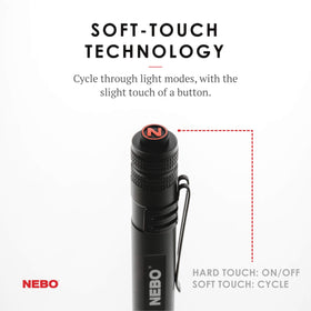 NEBO Inspector RC Pen Light IP67 waterproof against rain and dust.