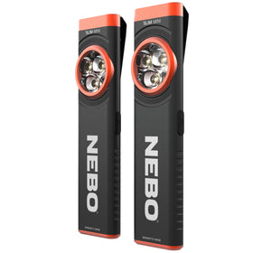 NEBO Slim Mini two-pack front view for quick access lighting.