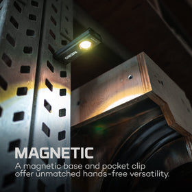 NEBO Slim+ 1200 pocket light with magnetic clip, hands-free lighting for repairs.