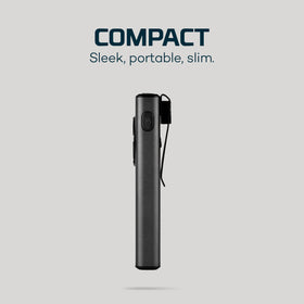 NEBO Slim+ 1200 pocket light highlights waterproof durability for outdoor use.