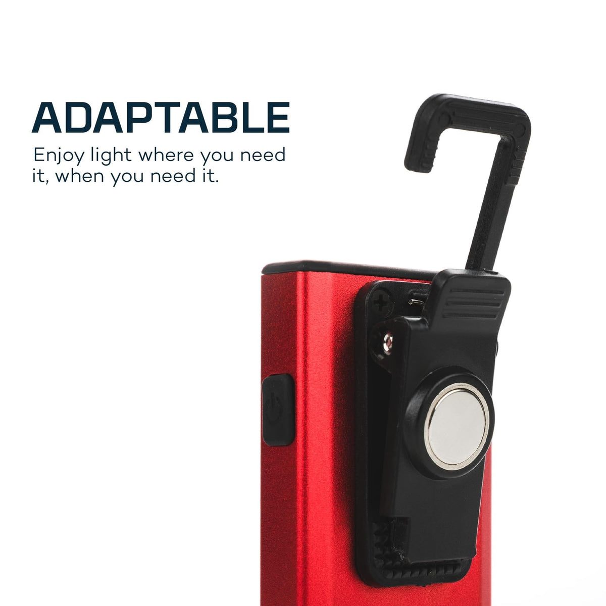 NEBO Slim Pocket Flashlight charging cable included for easy recharges.