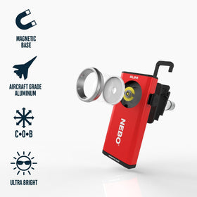 NEBO Slim Pocket Flashlight side profile emphasizing portable silhouette.