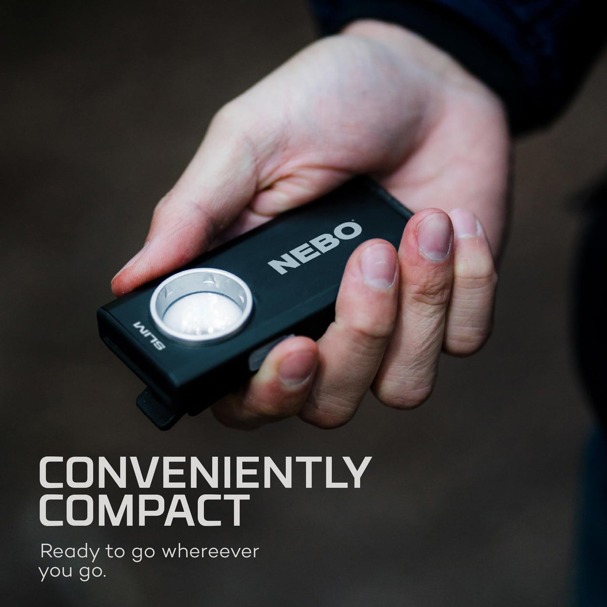 NEBO SLIM rechargeable EDC light designed for on-the-go use