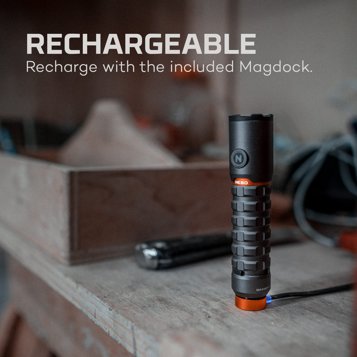 NEBO Torchy 2K compact size fits in a pocket or bag.