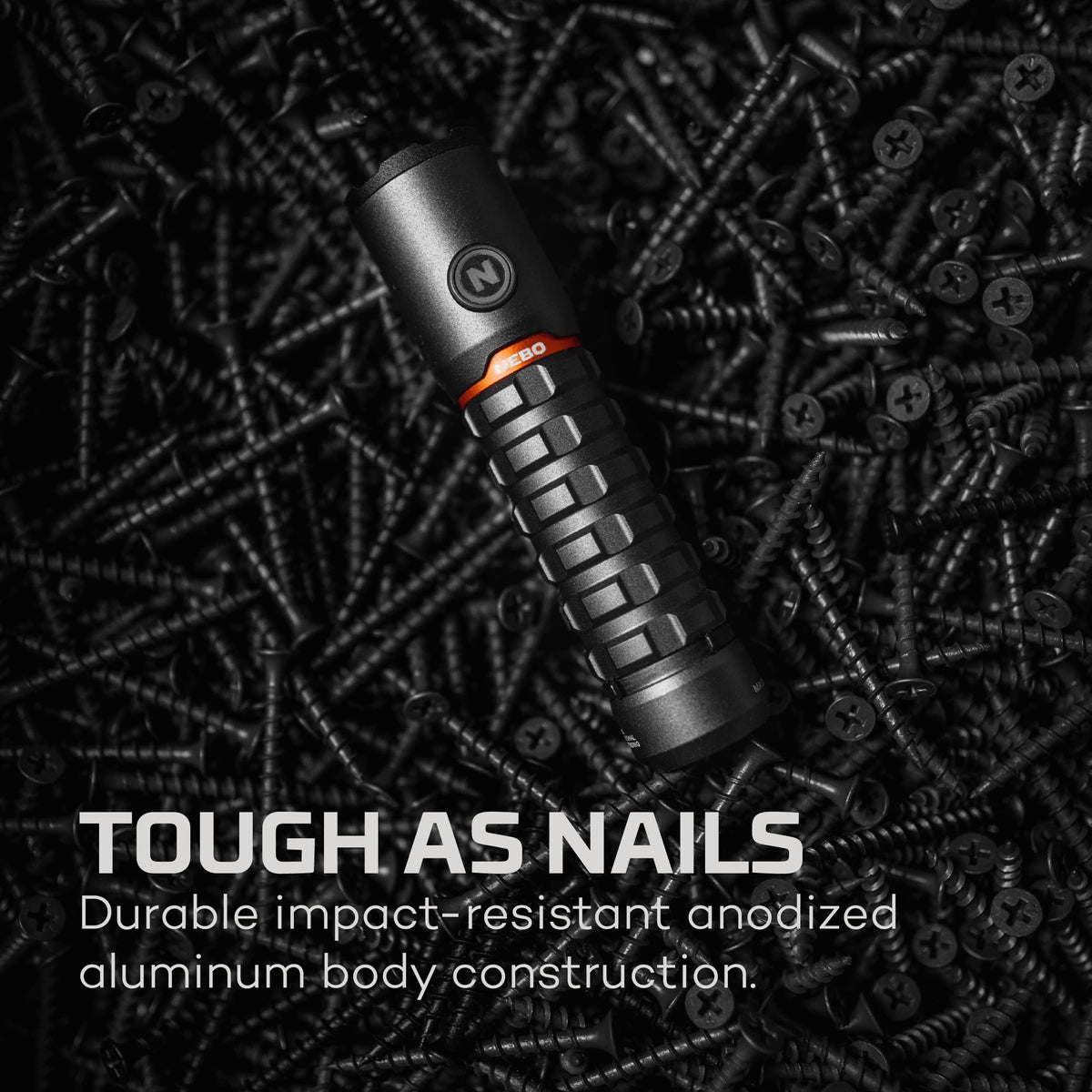 NEBO Torchy 2K durable metal body for daily use.