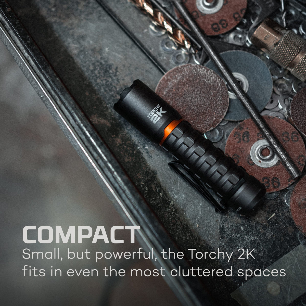 NEBO Torchy 2K Turbo brightness for rapid outdoor tasks.