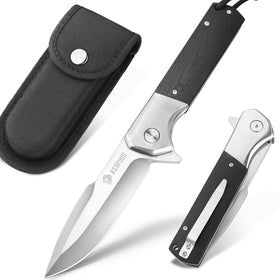 NedFoss BEAST knife ball bearing pivot enables smooth blade deployment