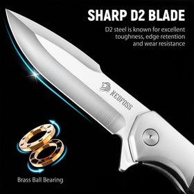 NedFoss BEAST knife with G10 handle for secure, all weather grip