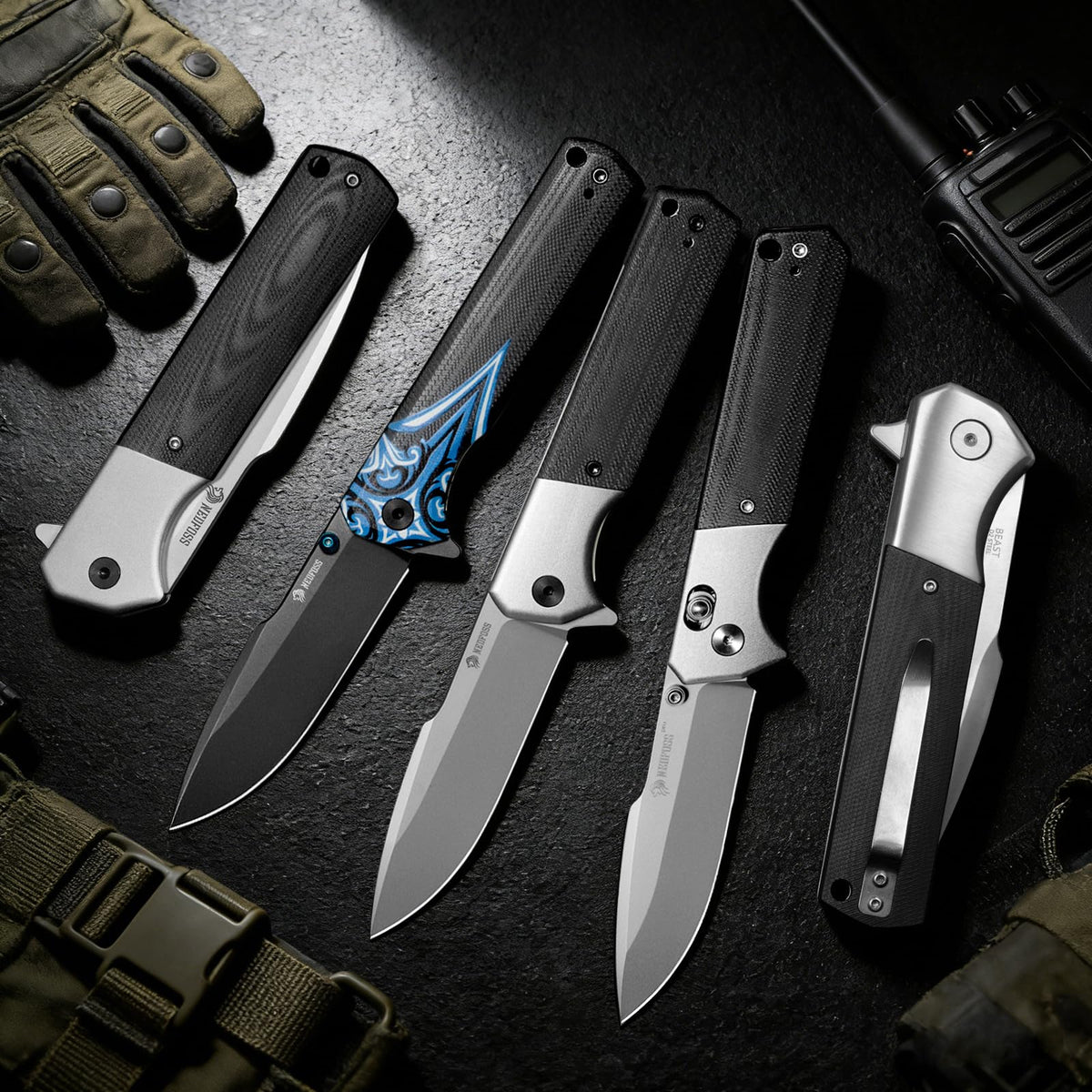 NedFoss BEAST knife safety liner lock enhances blade security