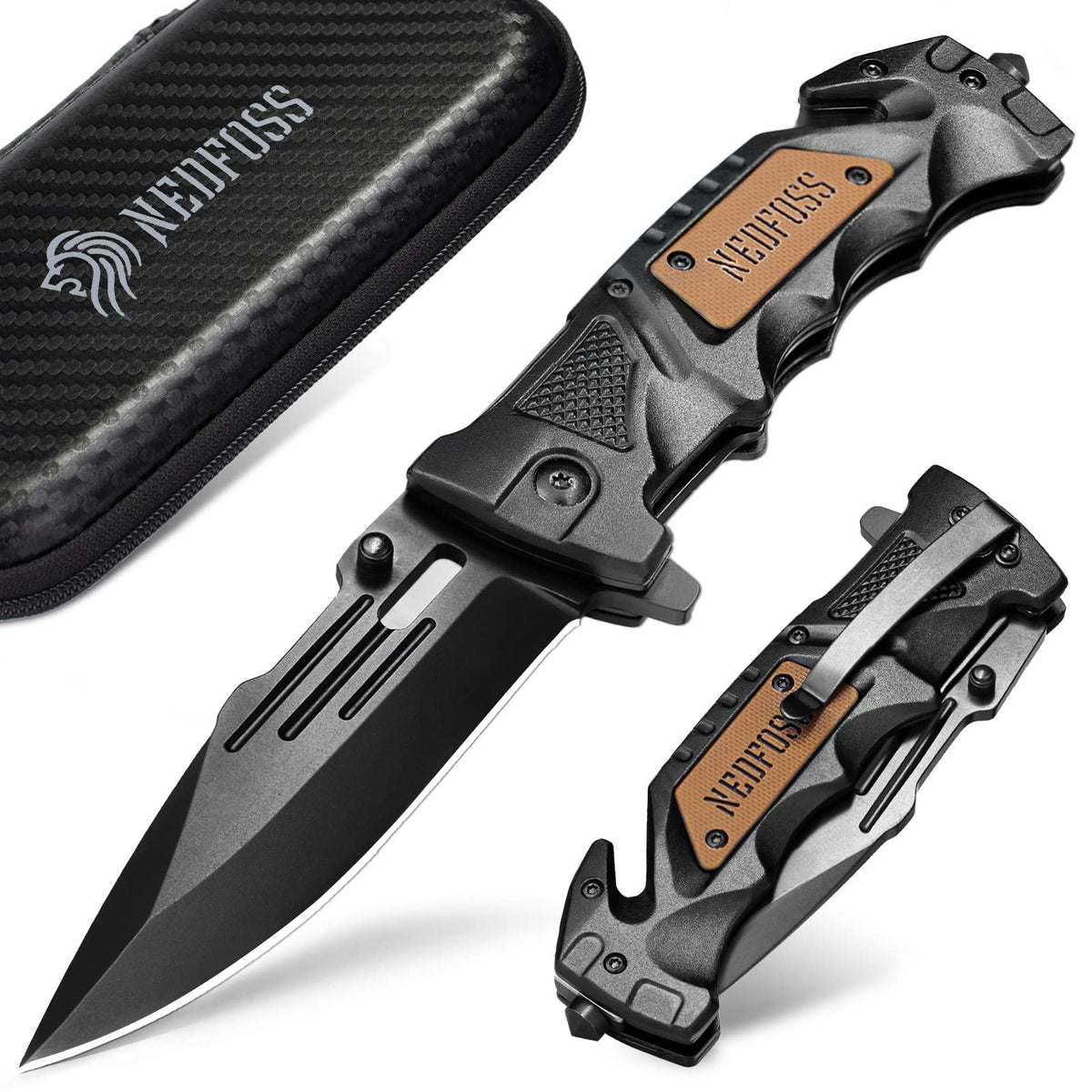 NedFoss DA75 blade-focused pocket knife for precise outdoor cutting tasks