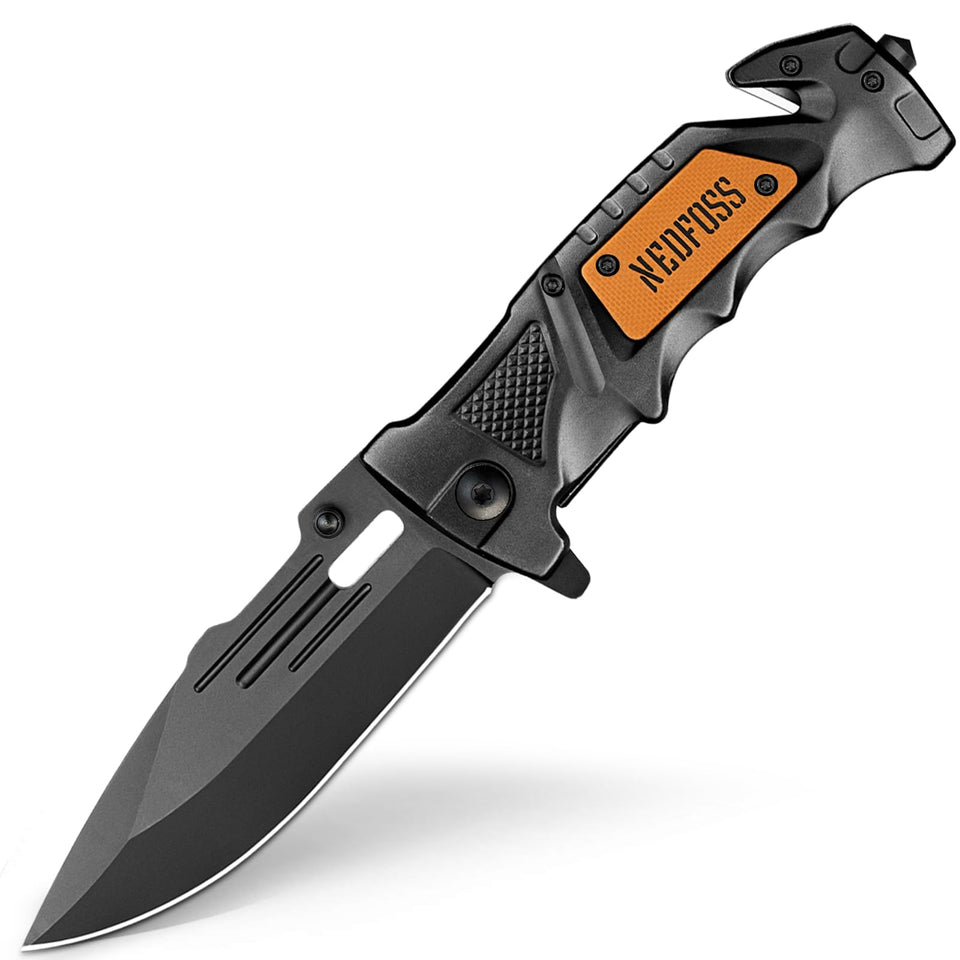 NedFoss DA75 pocket folding knife with open blade for quick everyday cutting tasks.