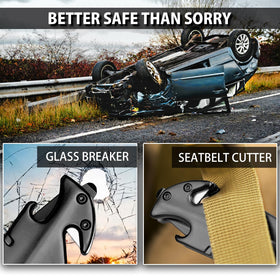 NedFoss FA48 seatbelt cutter ready for emergency car rescue