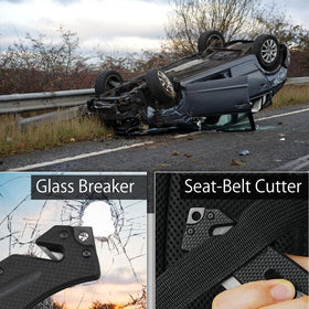 NedFoss FA49 seat belt cutter ready for rescue scenarios