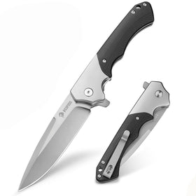 NedFoss W.SWAN pocket knife with clip for easy one-handed carry