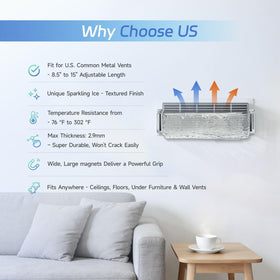 Nedsewor easy-clean vent deflector keeps surfaces simple to wipe