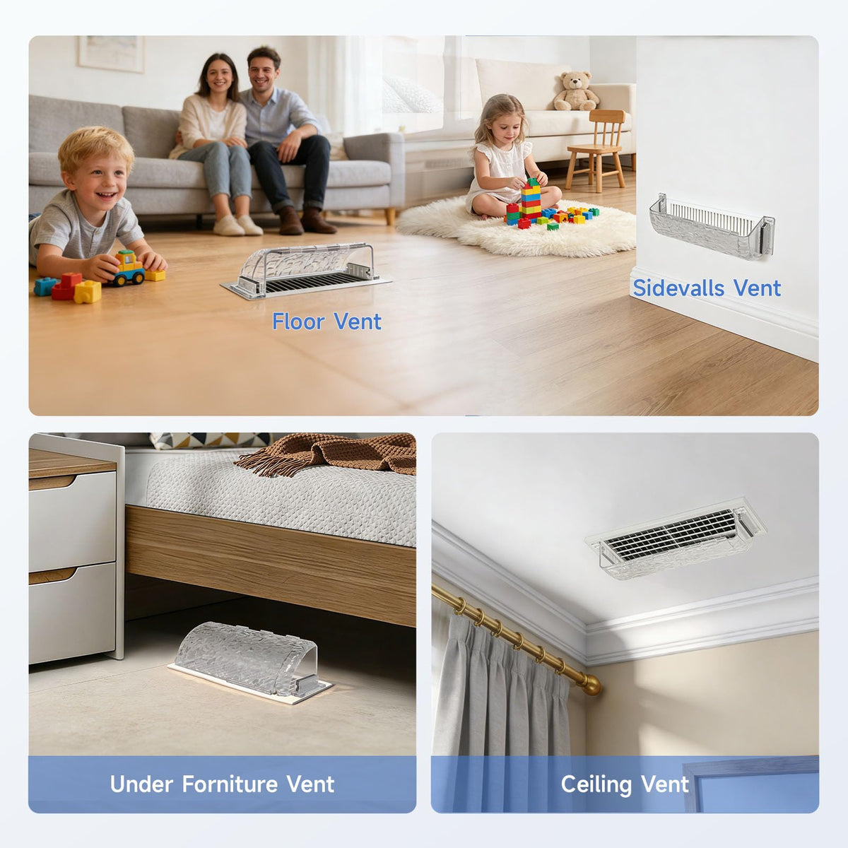 Nedsewor heat-resistant vent deflector suitable for year-round use