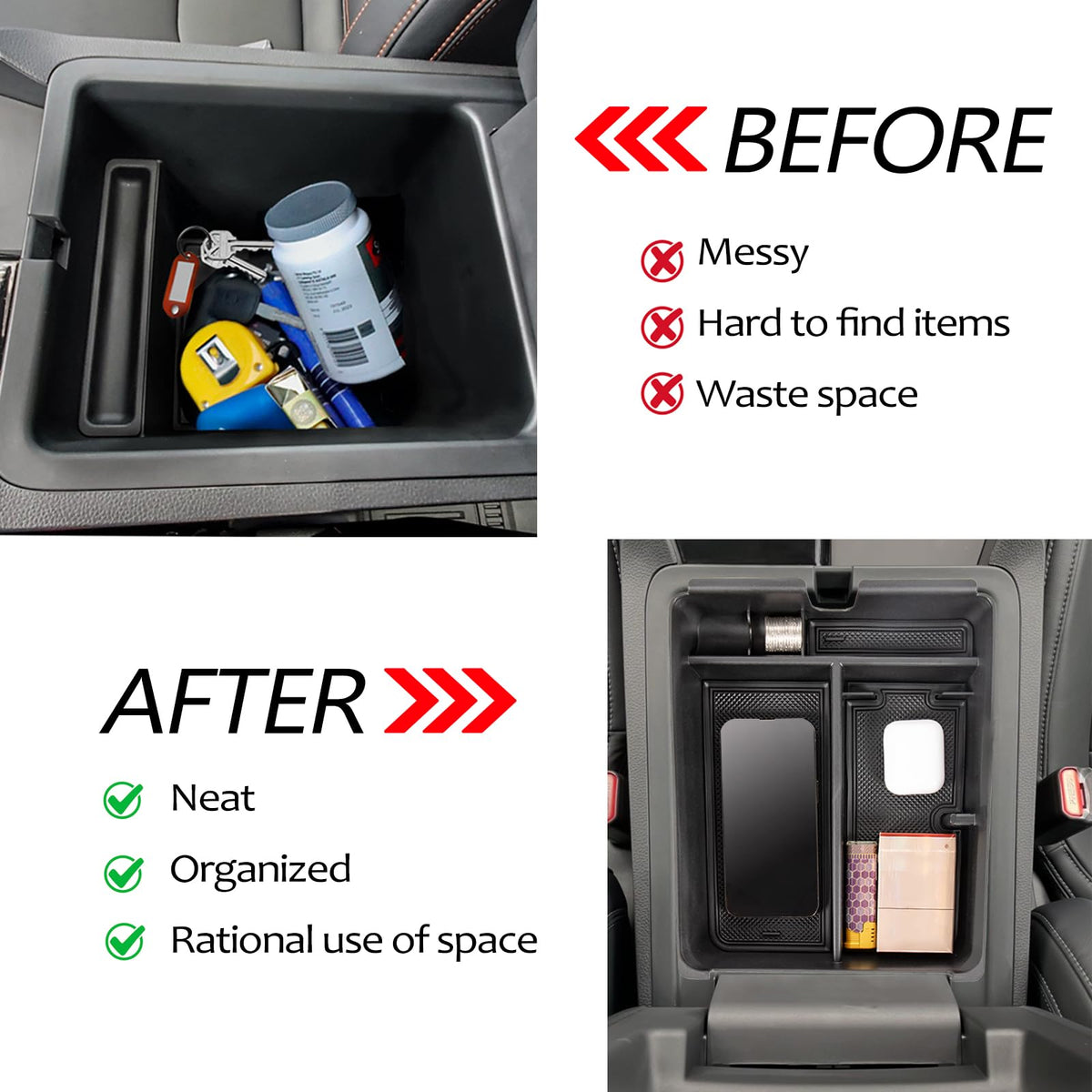 Easy-clean Neepiar organizer slides in and out for quick maintenance.