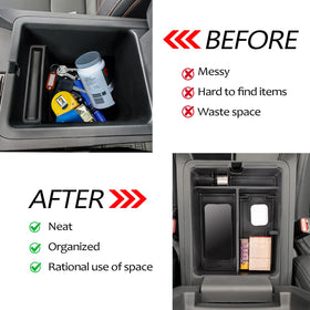 Easy-clean Neepiar organizer slides in and out for quick maintenance.