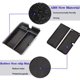 Durable ABS Neepiar organizer with anti-slip pads reduces noise from items.