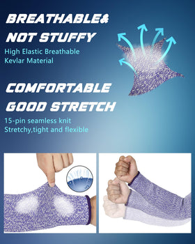 Length and fit demonstration on forearm coverage