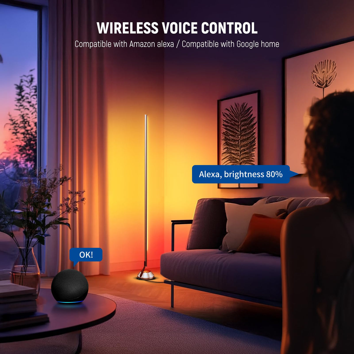 NEEWER NF01 emits 1500lm bright, even illumination in a living space
