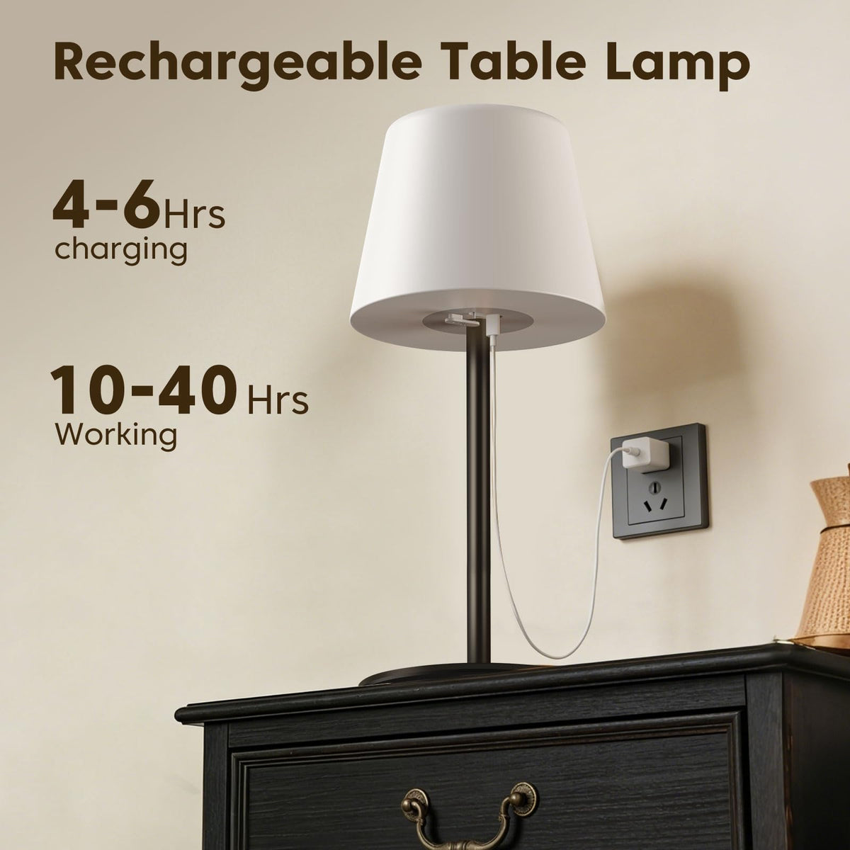 NEEZUKAR adjustable-height lamp offering two placements at 15.7 and 10 inches.