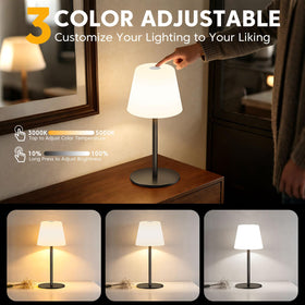 NEEZUKAR touch-dimmable LED lamp with color temperature options for customizable ambience.