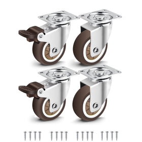 Nefish 2-inch swivel caster with brake for smooth, controlled furniture movement.