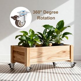 Nefish heavy-duty caster set of four supports up to 600 lbs per set.
