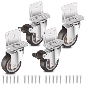 Nefish side-mount 2in caster set with four swivel wheels for easy repositioning.