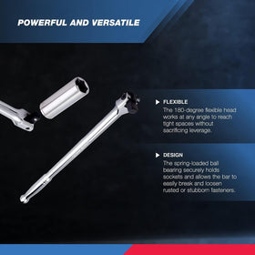 Neiko 00200A rotating flex head enables access around tight spaces.