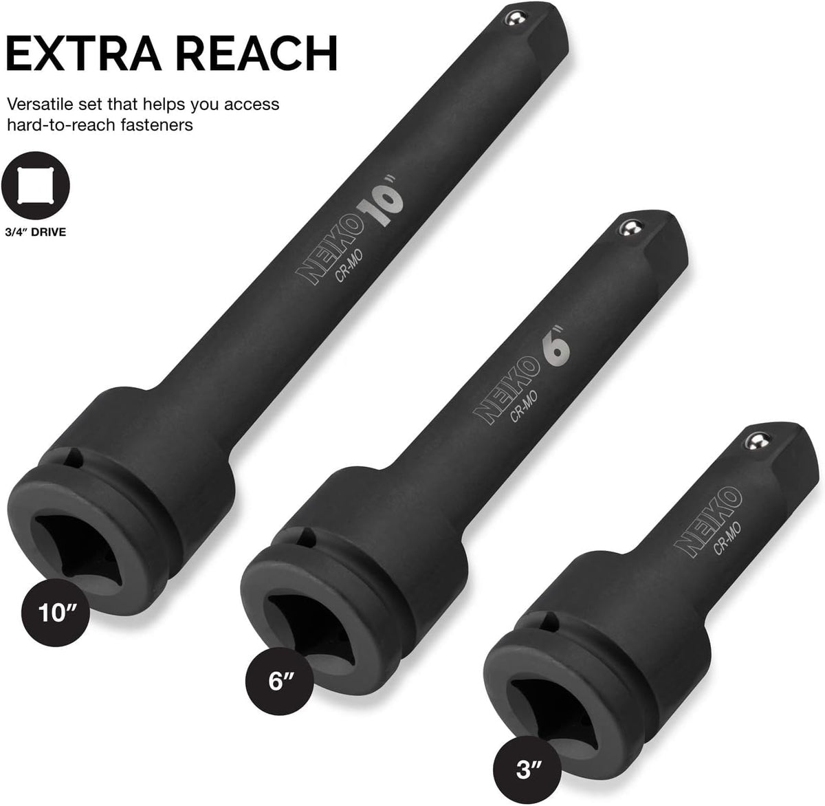 NEIKO 00236A chrome vanadium steel construction ensures lasting durability under heavy use.