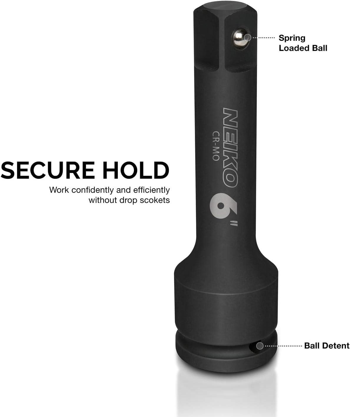 NEIKO 00236A extension bar 10 inch reaches deep wheel nuts and bolts easily.