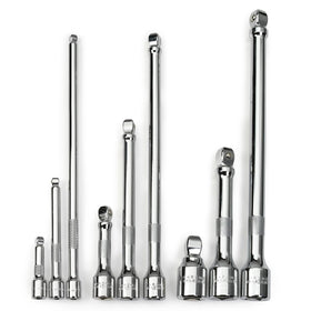 NEIKO 00249A wobble extension set chrome finish close up shows corrosion resistance