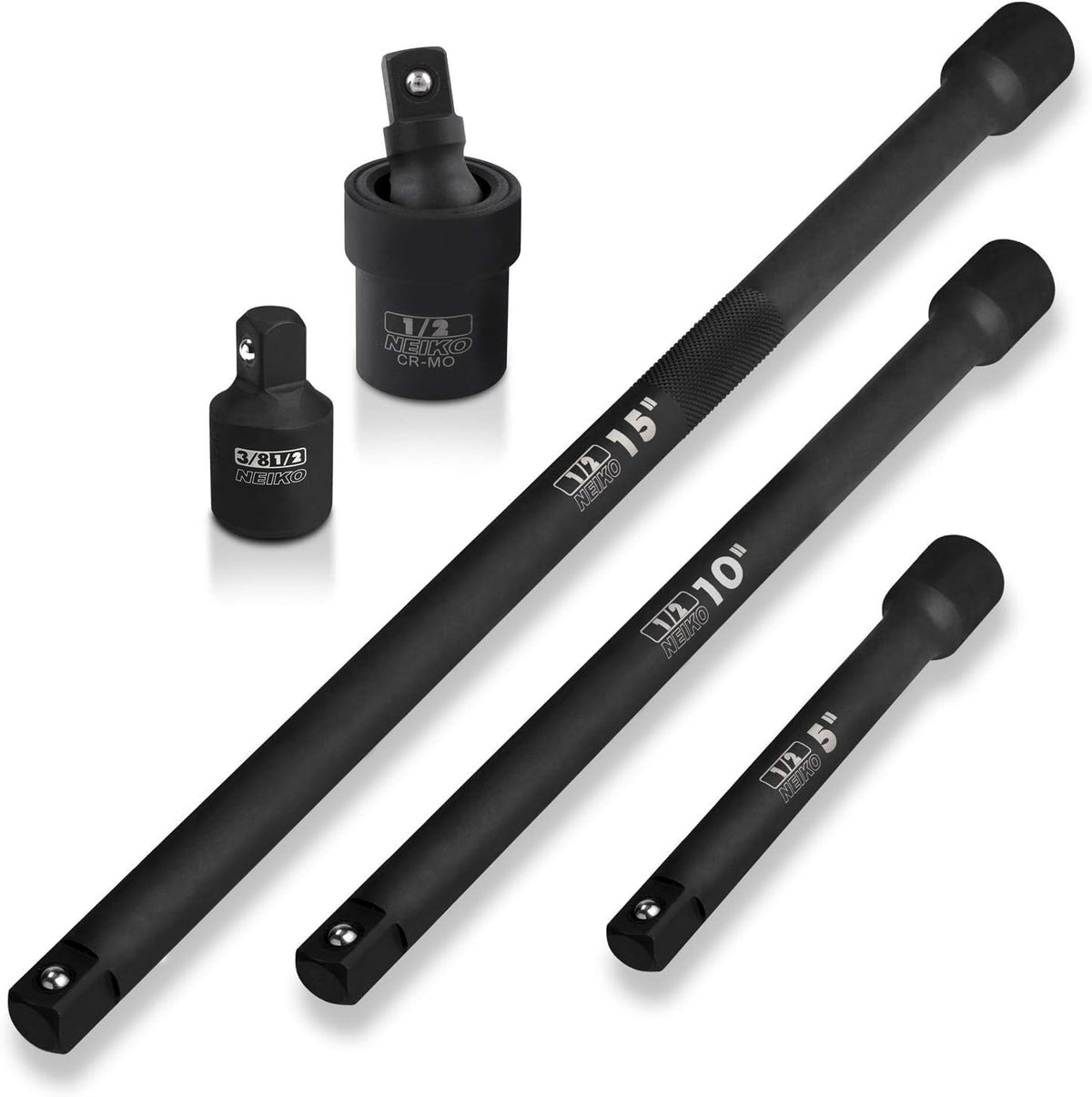 Neiko 00256A five-inch extension bar reaches tight spots for better torque.