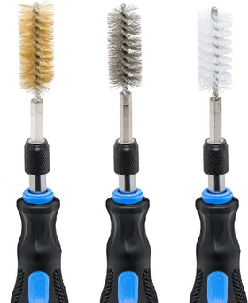 NEIKO 00325A kit in use at work showing drill-to-brush versatility.