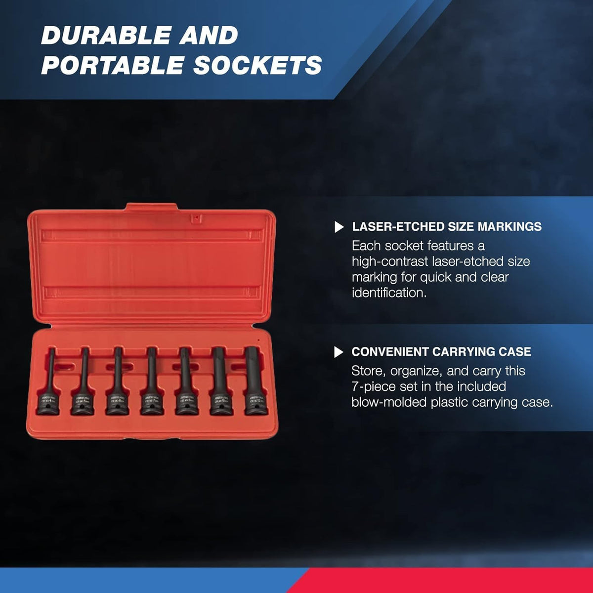 NEIKO 01130B long 3-inch hex sockets reach tight spaces