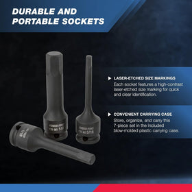 NEIKO 01131B SAE 7/32-inch hex socket for versatile fastener work