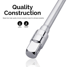 Neiko 01135A long reach wrench in a tight workspace for reach and leverage